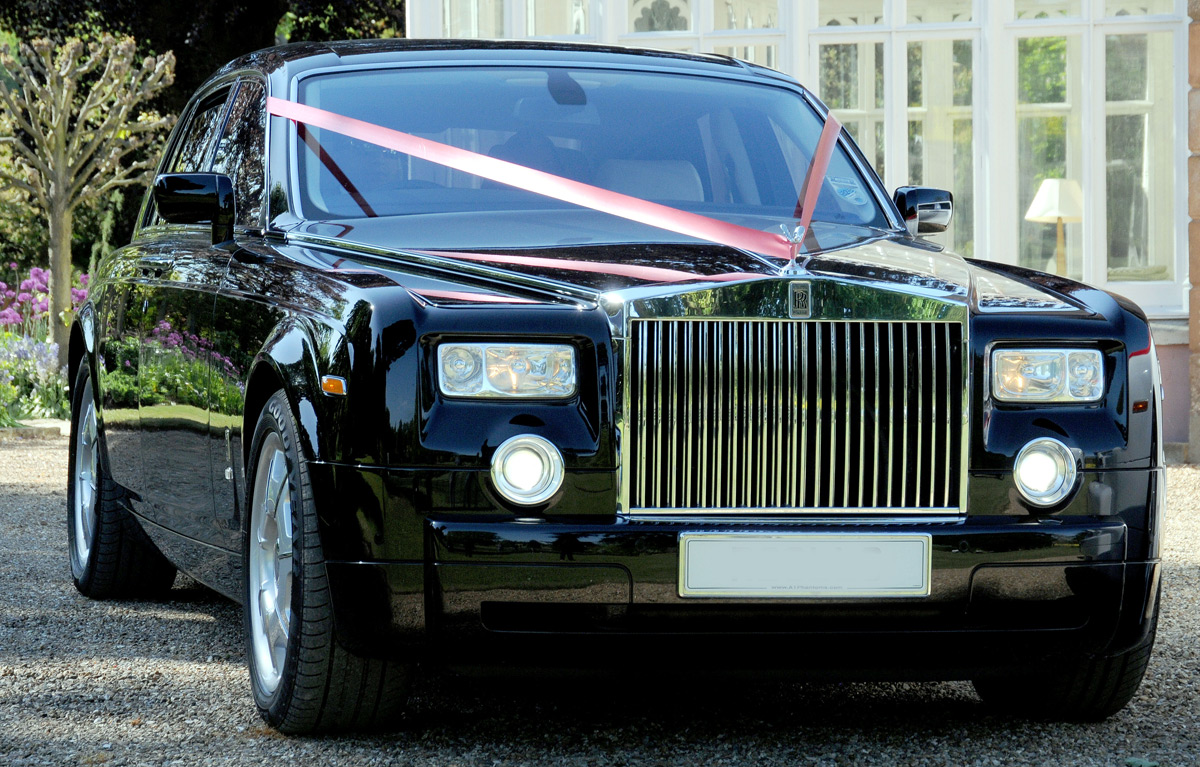 Black Rolls Royce Phantom used for corporate and executive travel